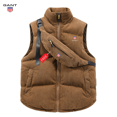 GANT™ Corduroy Puffer Vest + FREE Bag