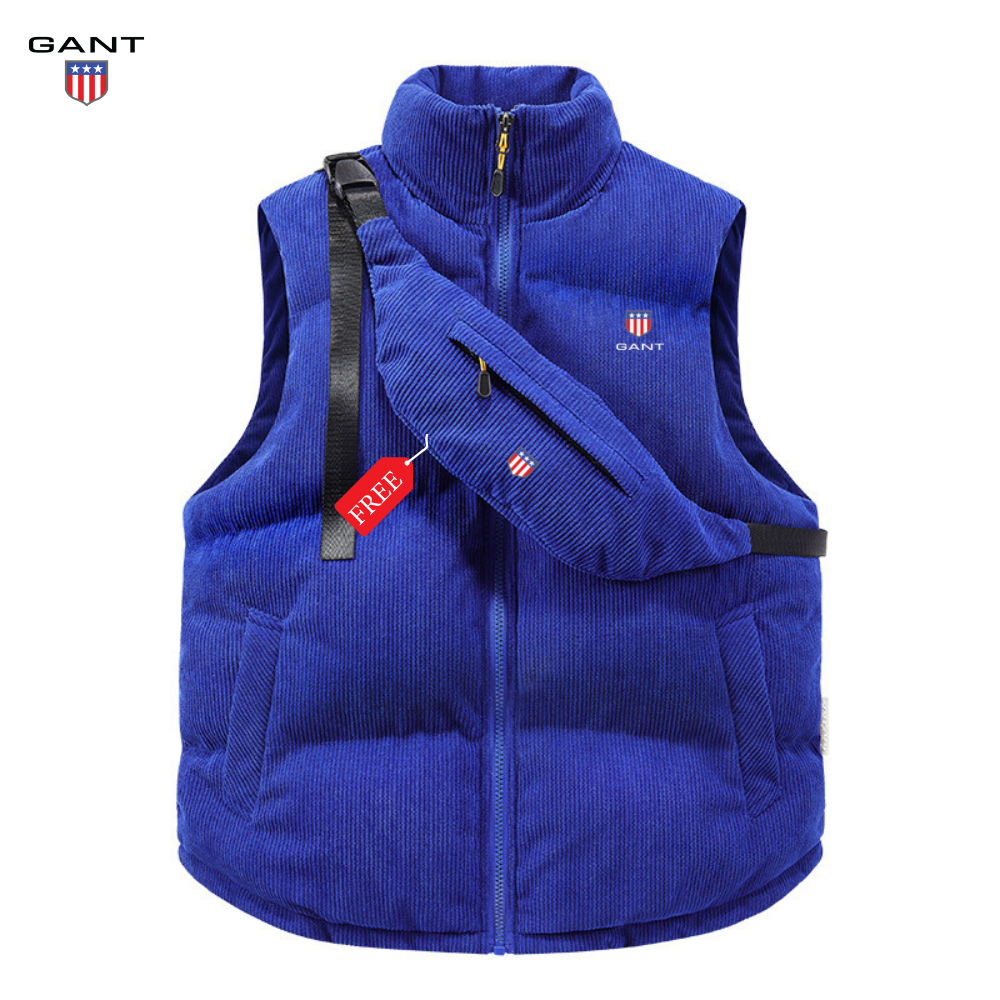 GANT™ Corduroy Puffer Vest + FREE Bag