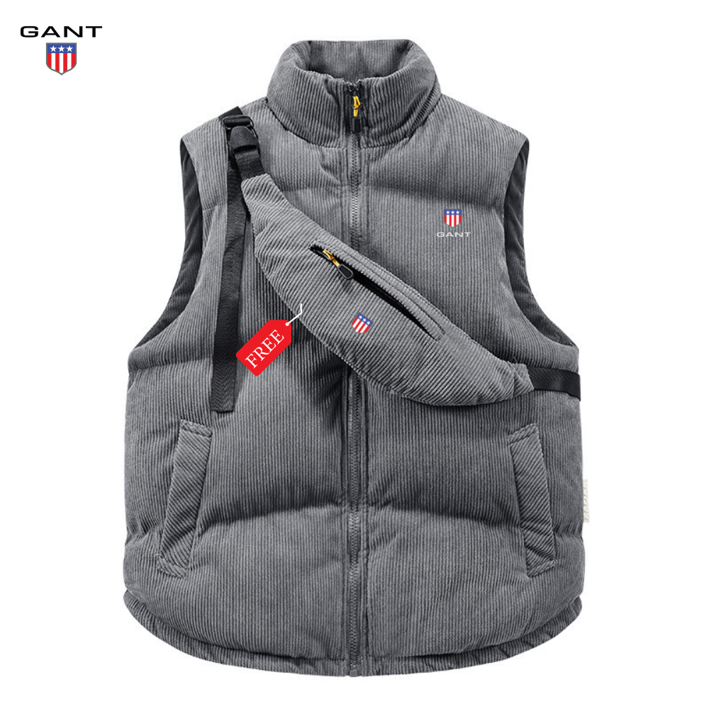 GANT™ Corduroy Puffer Vest + FREE Bag