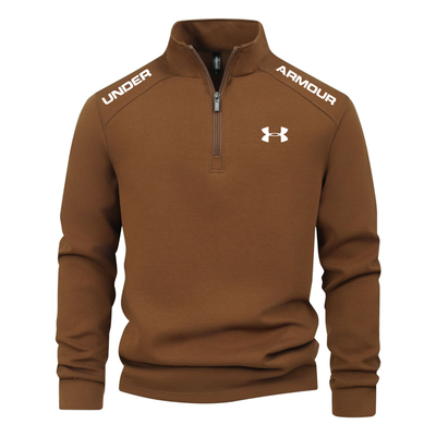 Men's zip-neck jumper
