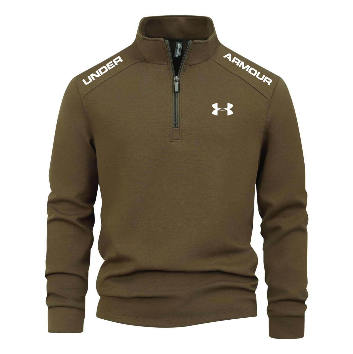 Men's zip-neck jumper