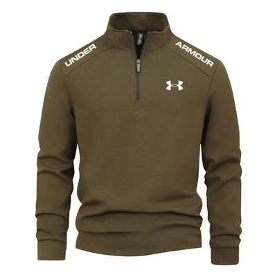 Men's zip-neck jumper