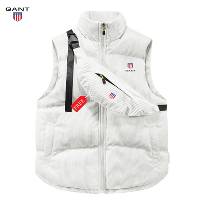 GANT™ Corduroy Puffer Vest + FREE Bag