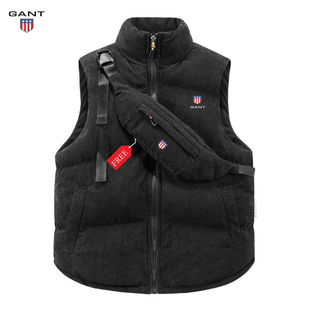GANT™ Corduroy Puffer Vest + FREE Bag