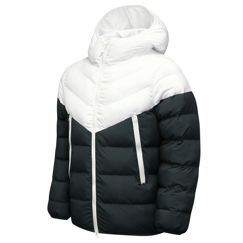 Men’s Winter Puffer Jacket with Hood