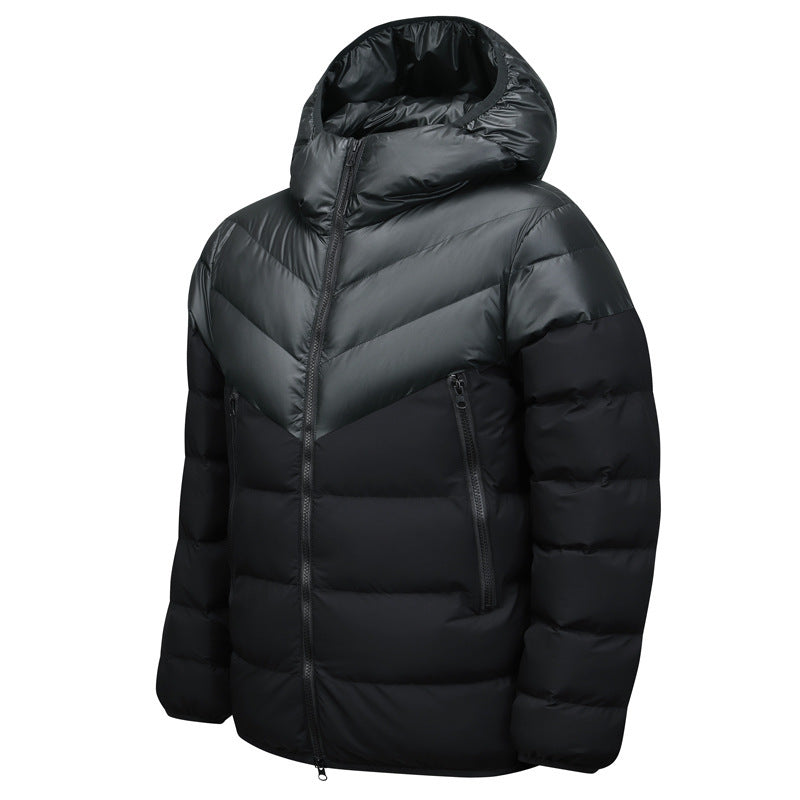 Men’s Winter Puffer Jacket with Hood