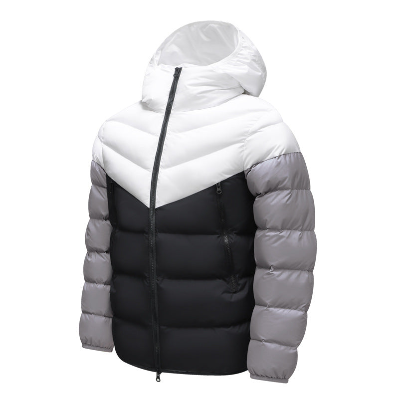 Men’s Winter Puffer Jacket with Hood
